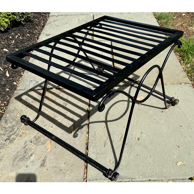 Salterini Early Salterini Wrought Iron Side Tables, a Pair For Sale - Image 4 of 6