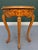 Brown 20th Century French Louis XV Carved Yew and Mahogany Floral Marquetry Side Tables (Pair) For Sale - Image 8 of 9