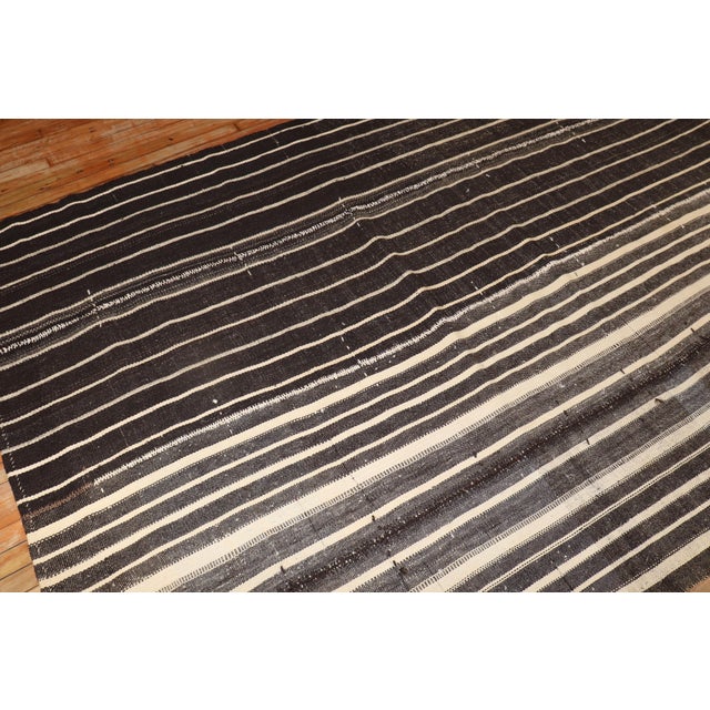 Modern Early 21st Century Large Gallery Size Turkish Kilim Flatweave - 6'6" x 14'2" For Sale - Image 3 of 18