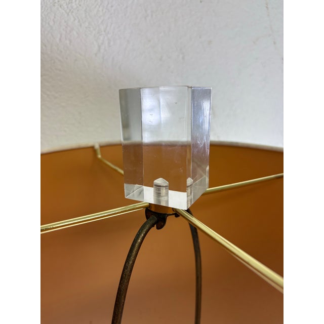 Karl Springer Mid-Century Vintage Stacked Lucite Floor Lamp by Karl Springer For Sale - Image 4 of 10