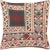 1960s Turkish Jijim Pillow. Hand Sewn with fragments of vintage Anatolian wool Kilims. Fiber fill. 522017