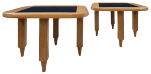 Low Coffee Tables by Guillerme & Chambron for Vous Maison, 1950s, Set of 2