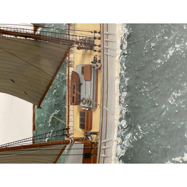 American Miniature Ship Model of the Sailing Ketch Irene For Sale - Image 3 of 11