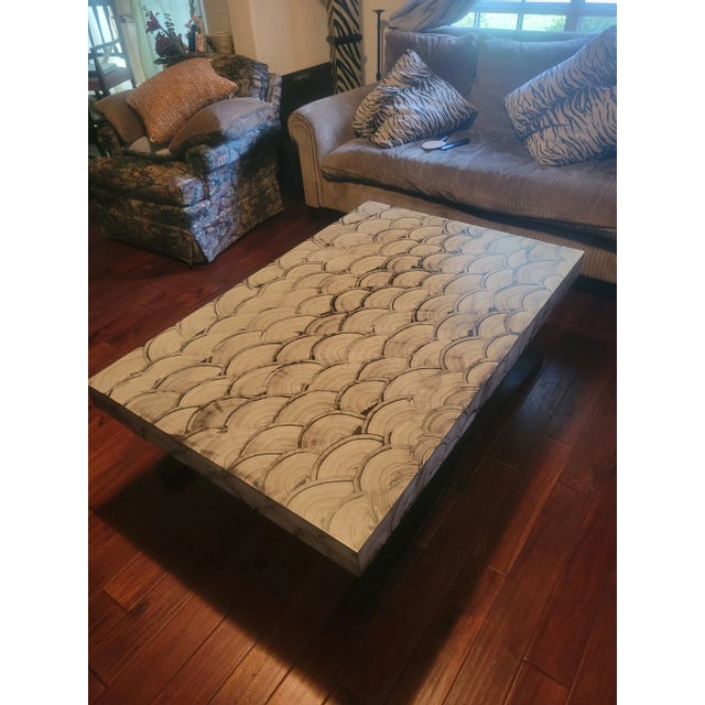 Late 20th Century X Base Coffee Table. For Sale - Image 12 of 13