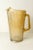 Mid-Century Modern Marigold Carnival Ribbed Bark Texture Glass Pitcher For Sale - Image 3 of 7