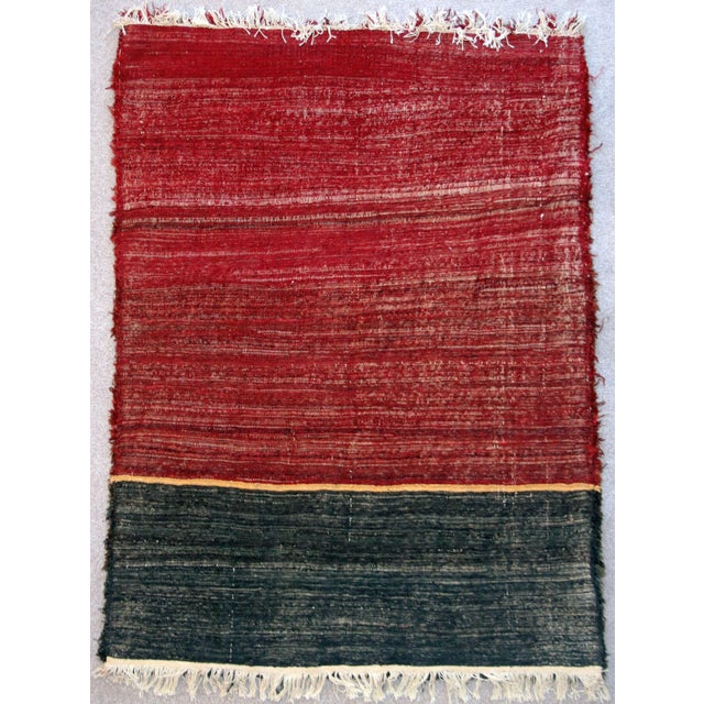 This is a Filikli Tulu throw with natural dyes woven by an nomadic Kurdish tribe from Adiyaman Province (Turkey). A...
