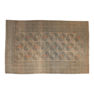 Vintage Distressed Ersari Carpet - 8'6" x 13'3" For Sale