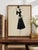 Bunny Williams Home Vintage French Fashion Art Print – Black Coat With White Fur Collar, 18" X 24" For Sale - Image 4 of 9