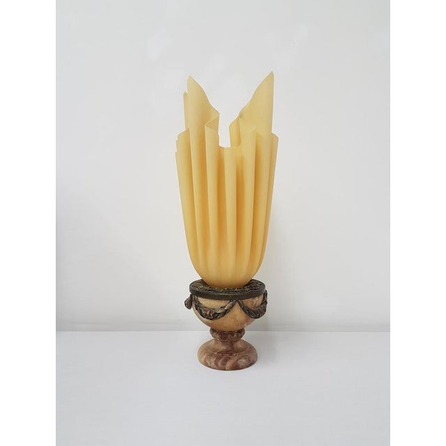 Modern Draped Torch Table Lamp by Georgia Jacob, France For Sale - Image 6 of 6