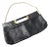 A 1970s High Quality Black Leather and Brass Italian Shoulder Bag For Sale