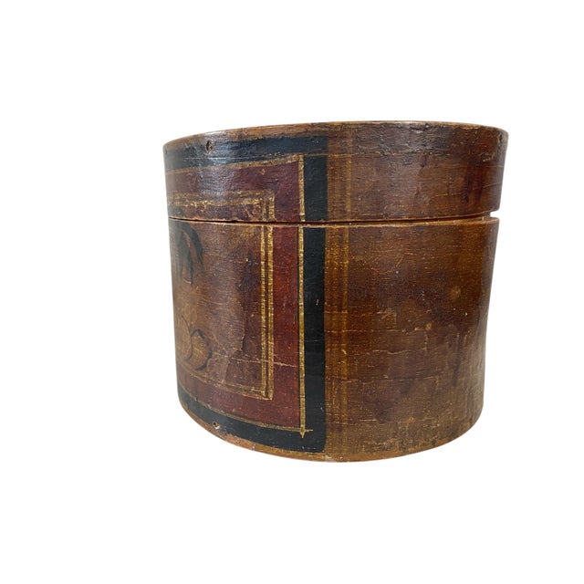 Antique Chinese Lacquer Bentwood Hat Box For Sale In New York - Image 6 of 8