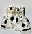 Staffordshire Flower Basket Spaniel Dogs, Pair, Black and White England 19th Century For Sale - Image 17 of 17