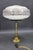 1940s Restored Brass Table Lamp with Glass Shade, 1940s For Sale - Image 5 of 16