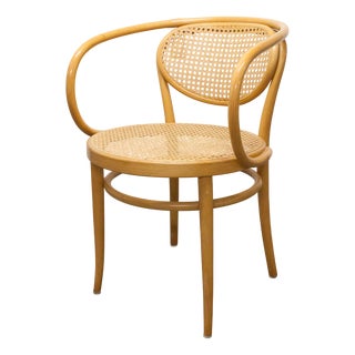 Model 210 R Armchair with Honey-Colored Caning by Michael Thonet for Thonet, 1990s For Sale
