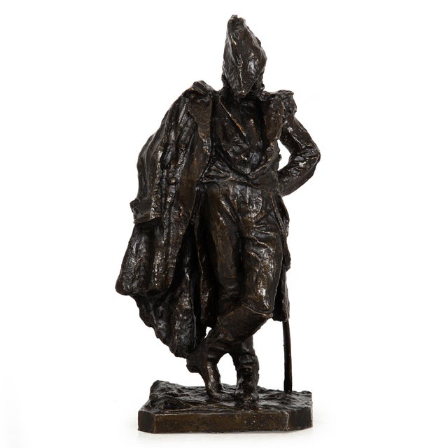 Late 19th Century Italian Antique Bronze Sculpture of Marshall Ney by Giuseppe Grandi For Sale - Image 5 of 18