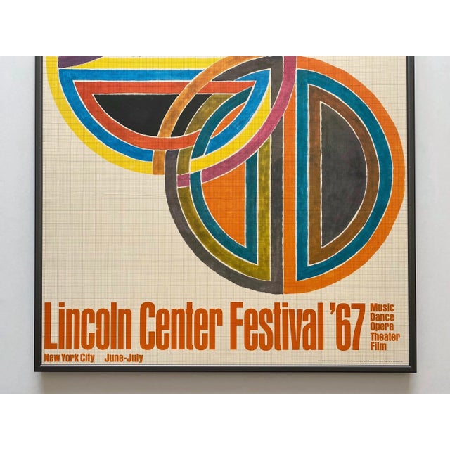 Frank Stella Vintage 1967 Mid Century Modernist Lithograph