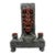 Brutalist Ritualistic Pagan Small Altar Totem Piece of Horned Deity With Candle Holders & Chalice For Sale