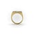 Gold 1990s 14k Gold Marquise Diamond Signet Ring, Size 6.5 For Sale - Image 8 of 11