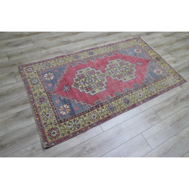 Size: 3.6 x 6.6 ft (110 X 203 cm) 43 x 80 inches Color: Red, Blue, Green, Material: 100% Hand Spun Organic Wool...