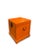 Asian Style Asian Style Orange Square Trunk For Sale - Image 4 of 6