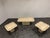 Vintage Travertine Coffee and Side Tables, 1980s, Set of 3 For Sale - Image 4 of 9