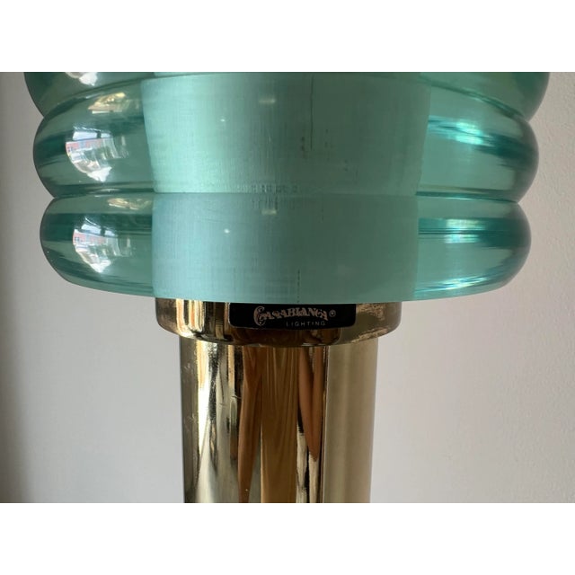 1980's Postmodern Casablanca Torchiere Floor Lamp For Sale In Miami - Image 6 of 12