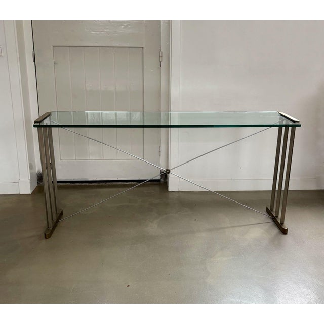 Beautiful, stylish sidetable, consolde table, designed by peter ghyczy (1940-2022) for ghyczy, 2nd half 20th century....