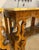 Wood Pair of 19th Century Continental Inlaid Walnut Consoles With Yellow Onyx Tops For Sale - Image 7 of 15