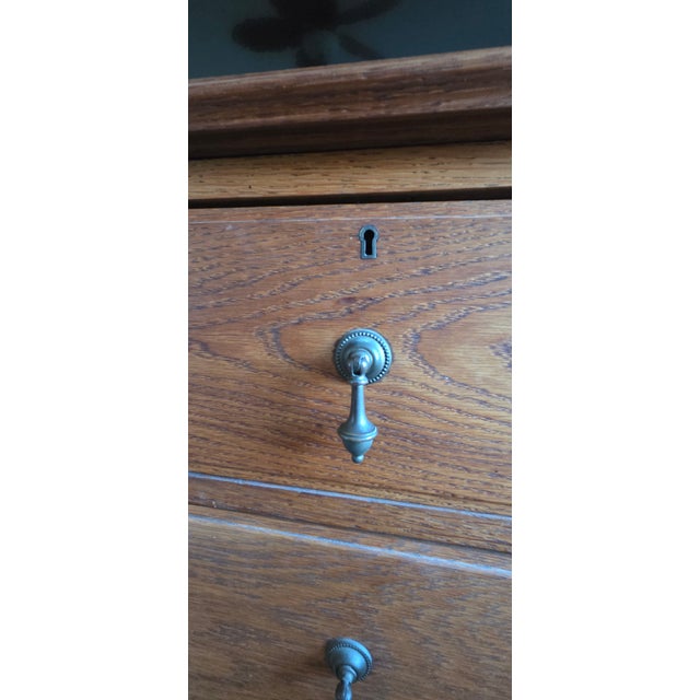 Early 20th Century Restored Oak Sideboard For Sale - Image 4 of 11