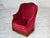 Danish Highback Armchair in Velour with Ash Legs, 1970s For Sale - Image 14 of 18