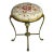 Vintage Brass Suzani Foot Stool For Sale