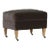 Alcott Ottoman, Chocolate Velvet For Sale