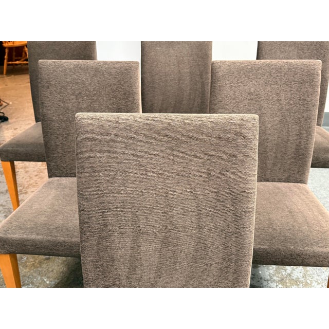 Wood Italian Modern Cherry Dining Chairs, Set of Six For Sale - Image 7 of 12