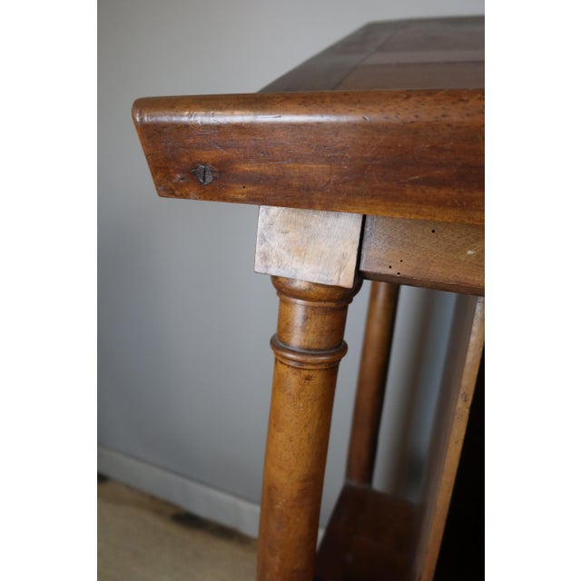 19th century walnut writing desk large walnut writing desk from the second half of the 19th century. This one has a side...