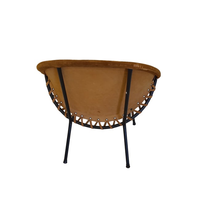 Animal Skin Mid 20th Century Set of 3 Vintage Lounge/Sling Chairs For Sale - Image 7 of 12