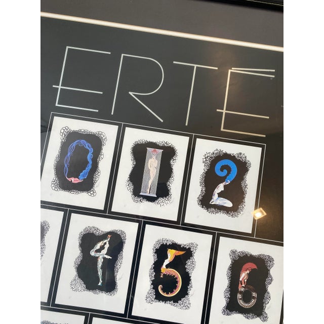 Erté Vintage Circle Gallery Erté Numbers Poster, Circa 1980s For Sale - Image 4 of 13