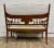 Antique Carved Spindle Back Carved Upholstered Settee For Sale - Image 10 of 10