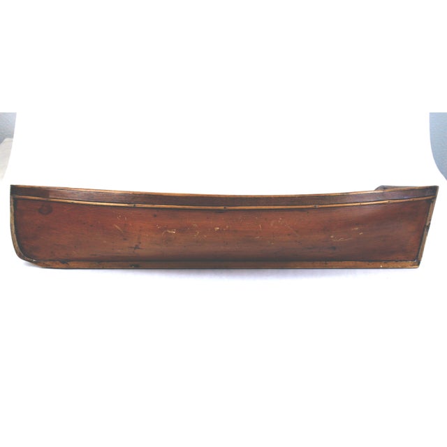American American Wooden Decorative Canoe For Sale - Image 3 of 8