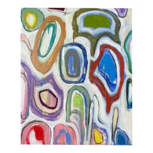 "Lost Languages #5" Contemporary Abstract Mixed-Media Painting by Guy Lyman