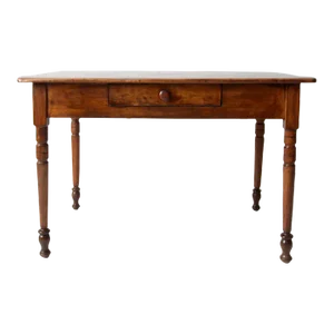 Antique Pine Table With Drawer