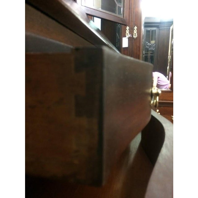 Item: Vintage Colonial Furniture Secretary Desk (one piece). Age & Condition; Circa 1970. Refinished and restored, very...