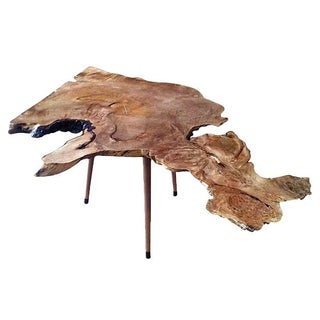 Walnut Cocktail Table For Sale