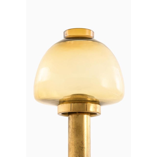 1950s Candlestick in Warm Amber-Yellow Tone from Hans-Agne Jakobsson, 1950s For Sale - Image 5 of 7