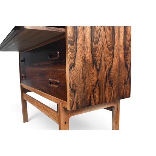 Mid 20th Century Model 68 Rosewood Secretary Desk by Arne Wahl Iversen For Sale - Image 13 of 14