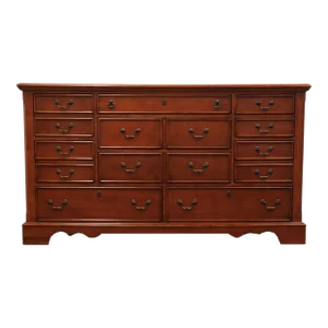 Davis International Cherry Contemporary Traditional Style 64" Triple Dresser