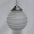 Art Deco Ribbed Glass Globe Ceiling Lamp, 1930s For Sale - Image 11 of 11