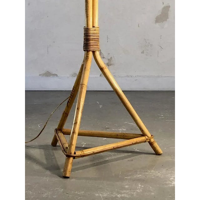 Goldenrod Tripod Lamp in Bamboo by Janine Abraham & Dirk Jan Rol, 1950 For Sale - Image 8 of 9