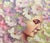 Amongst the Petals by Dominic Harman | Oil On Board Portrait of a woman surrounded by flowers For Sale