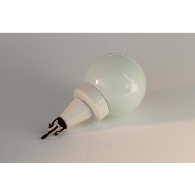 Art Deco Porcelain and Glass Ceiling Light, 1920s For Sale - Image 4 of 8