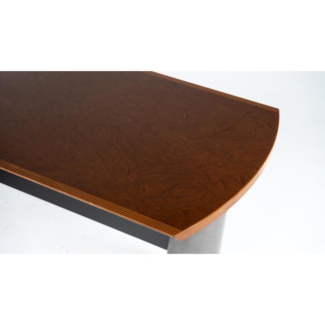 Wood Large Artona Desk by Afra & Tobia Scarpa for Maxalto, 1970s For Sale - Image 7 of 18